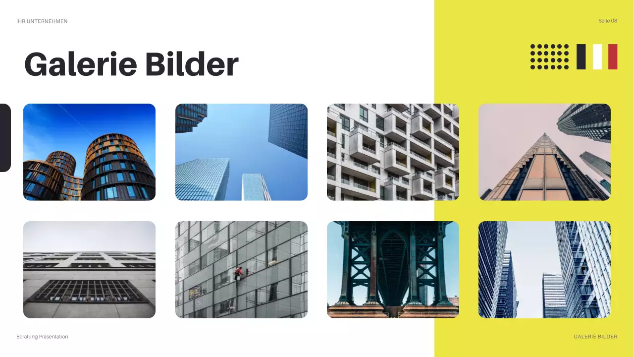 gelbe moderne IT-Präsentation