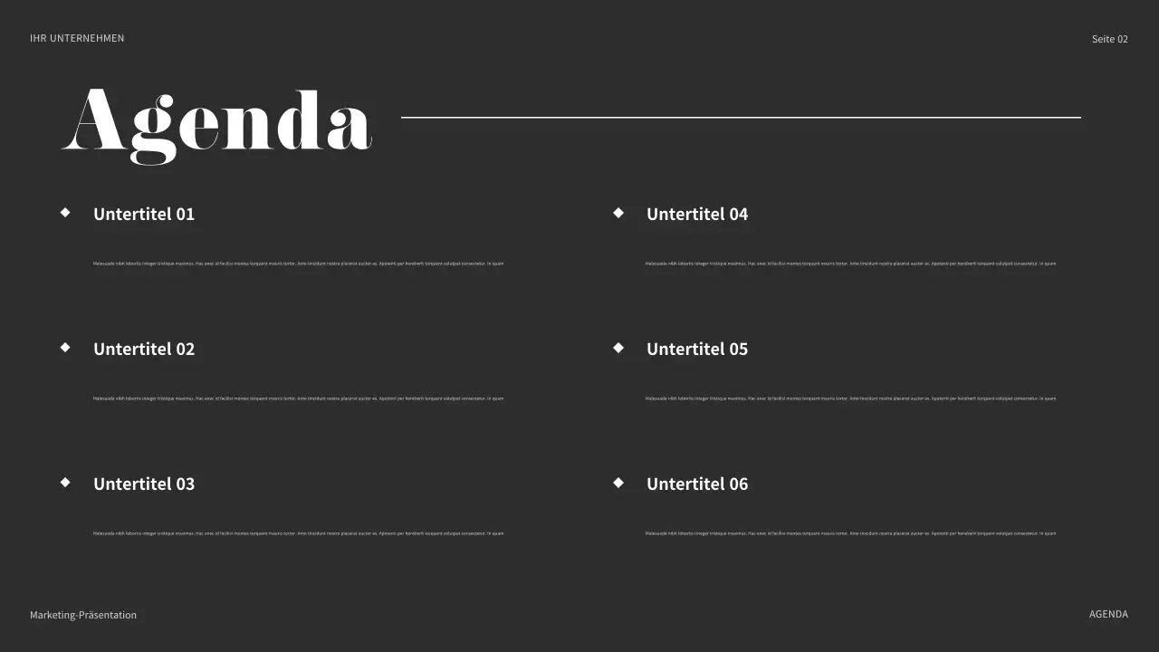 braun modernes Marketing Präsentation