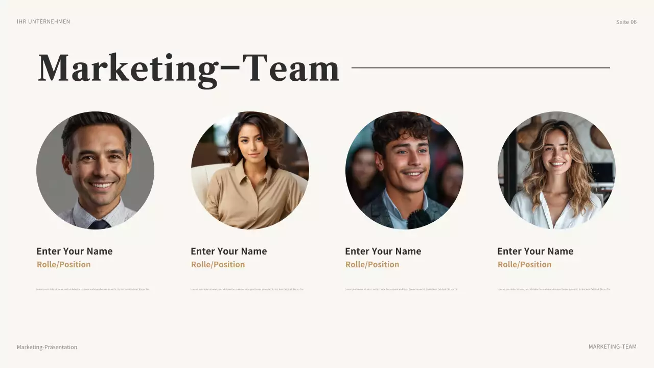 braun modernes Marketing Präsentation