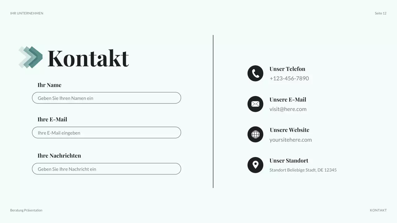 teal moderne IT-Präsentation