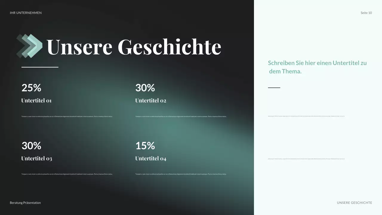 teal moderne IT-Präsentation