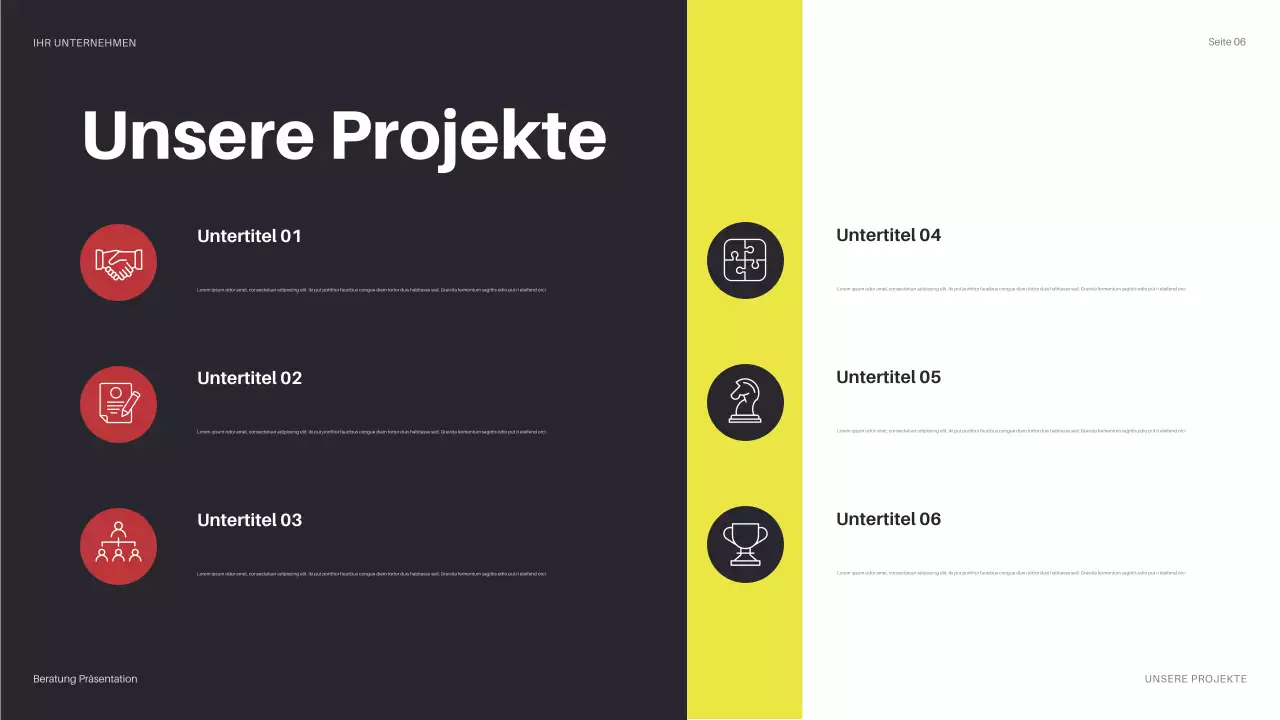 gelbe moderne IT-Präsentation