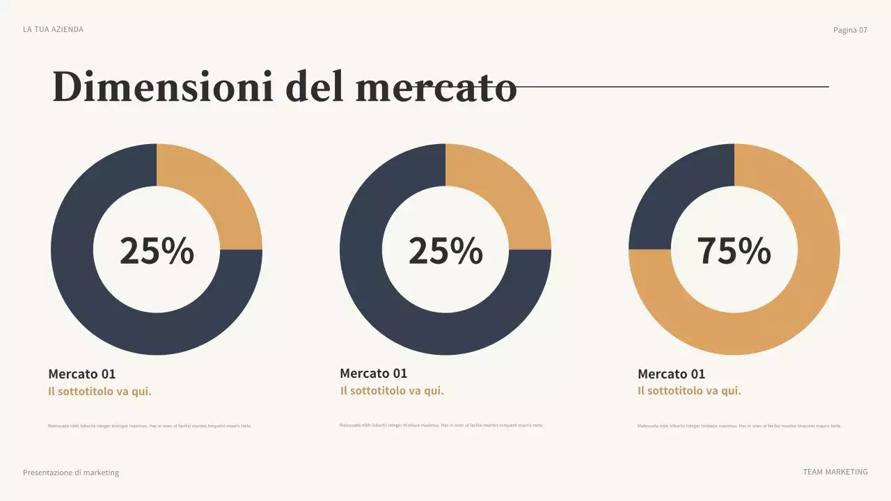 presentazione del marketing moderno marrone