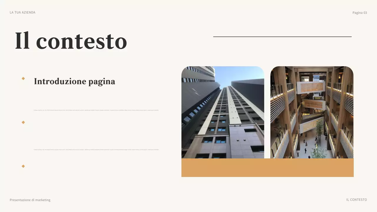 presentazione del marketing moderno marrone