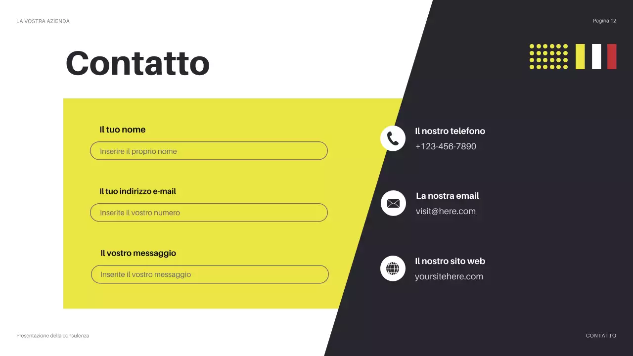 presentazione gialla dell'informatica moderna