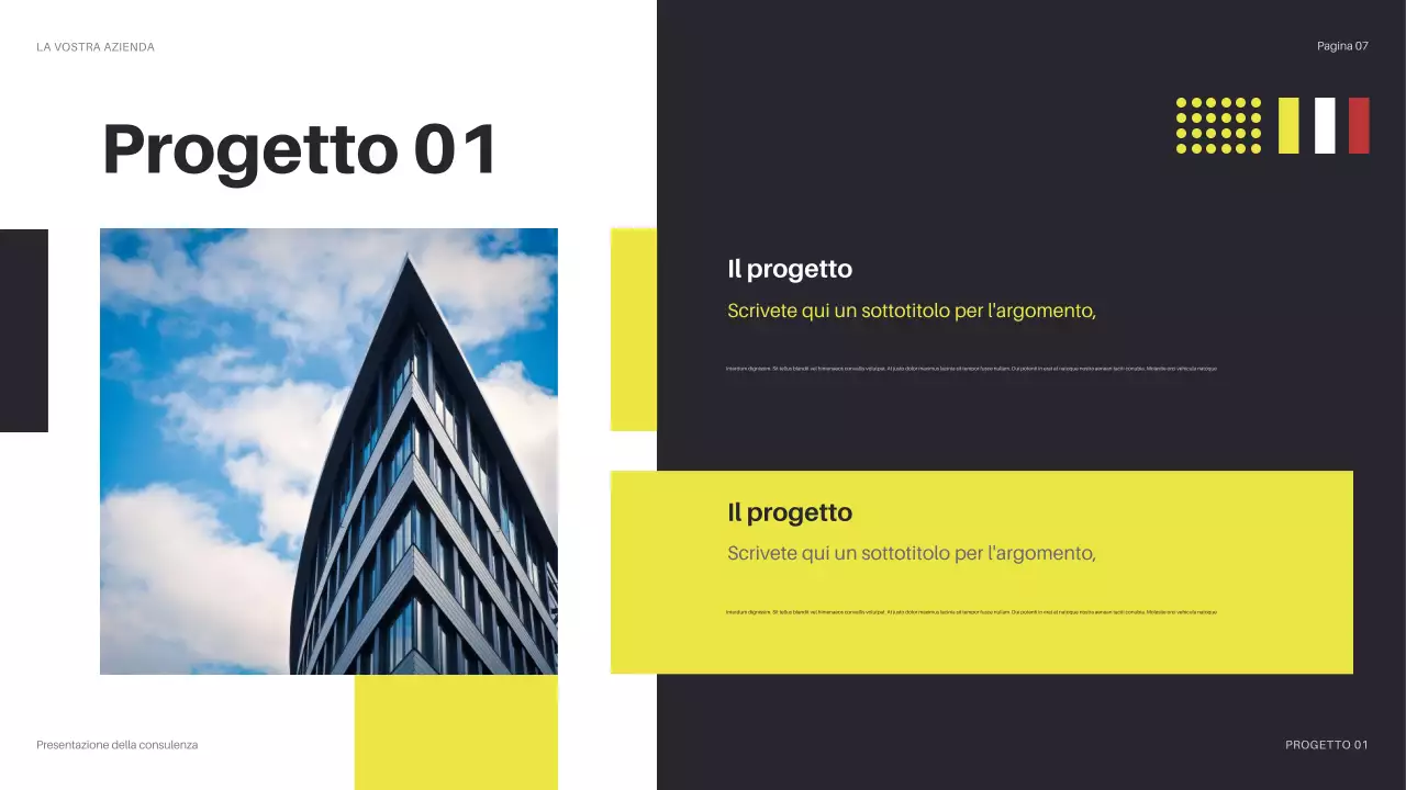 presentazione gialla dell'informatica moderna