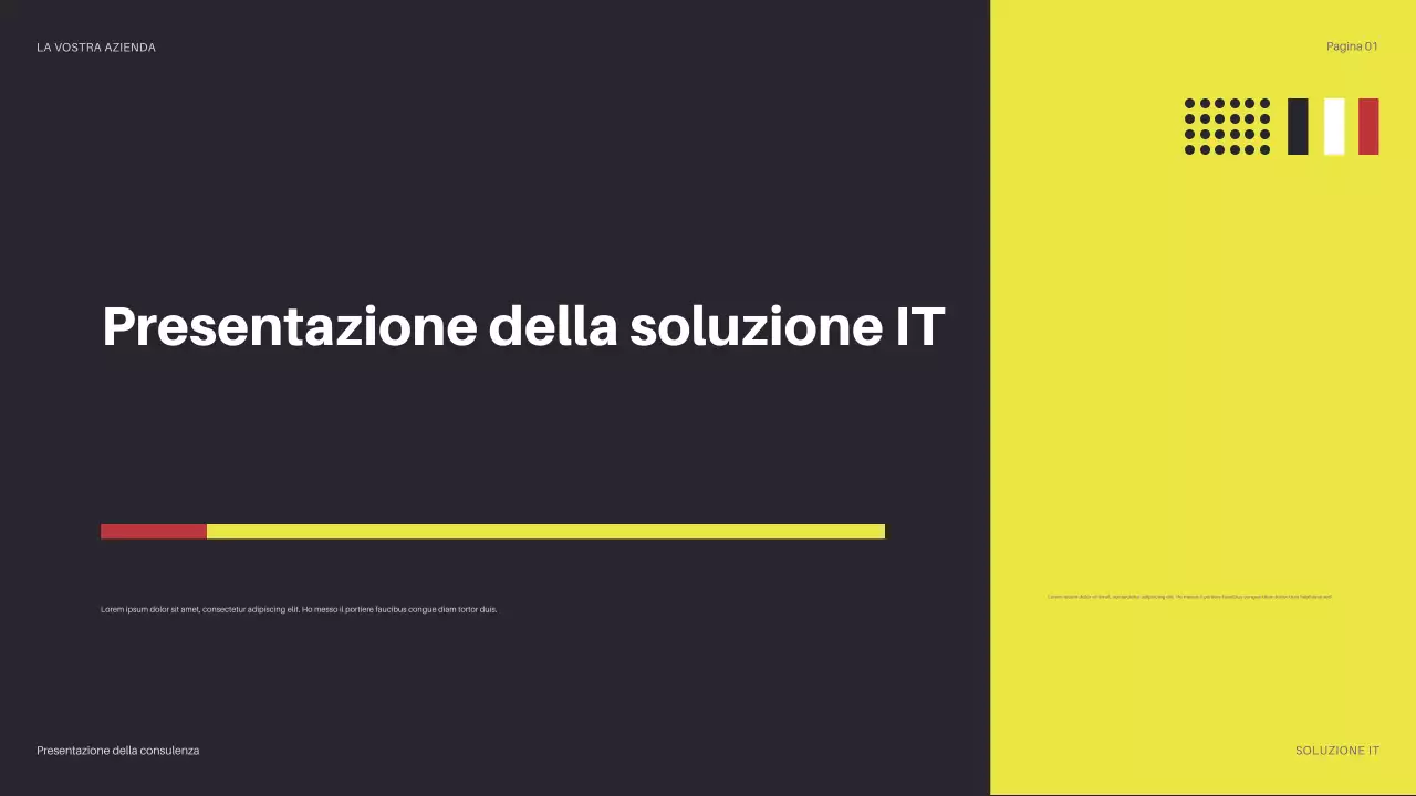 presentazione gialla dell'informatica moderna