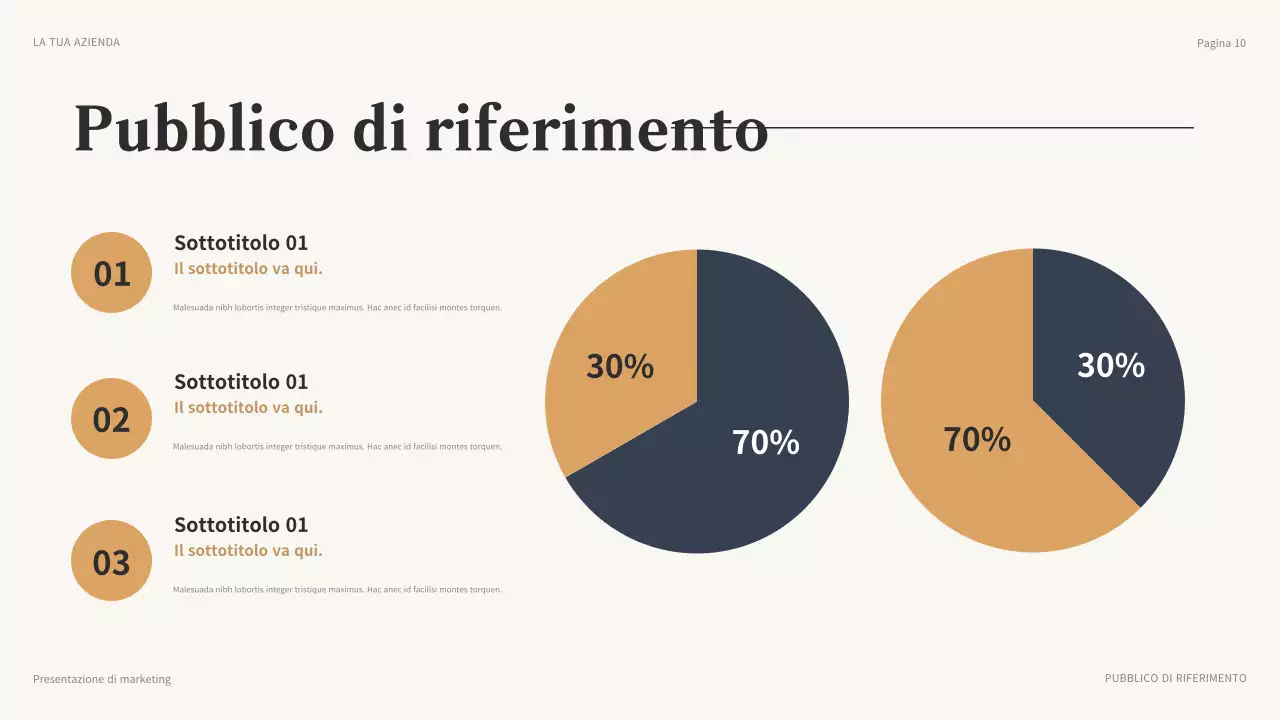 presentazione del marketing moderno marrone