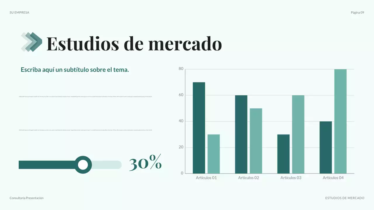 teal presentación moderna de TI
