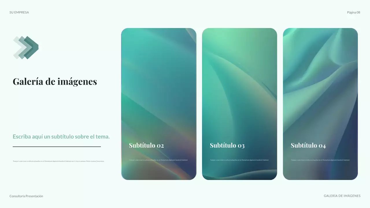 teal presentación moderna de TI