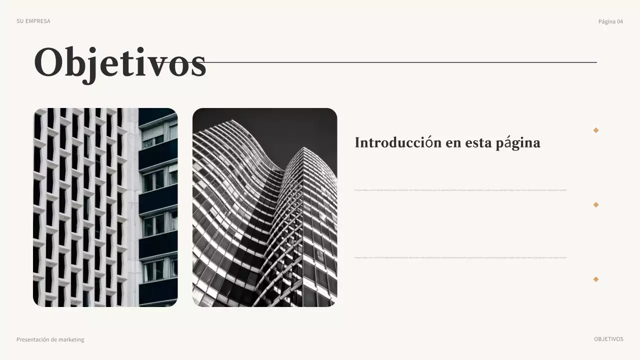 brown presentación de marketing moderno