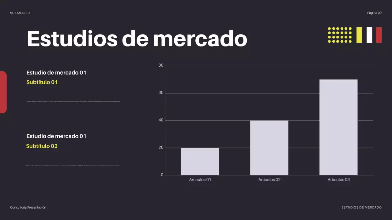 presentación de la TI moderna amarilla