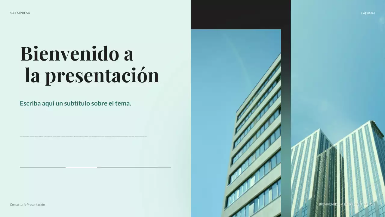 teal presentación moderna de TI