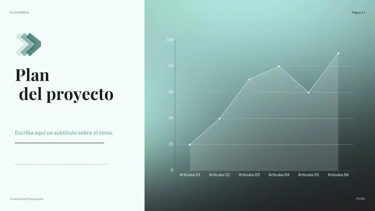 teal presentación moderna de TI