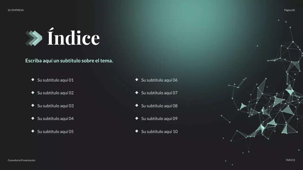 teal presentación moderna de TI