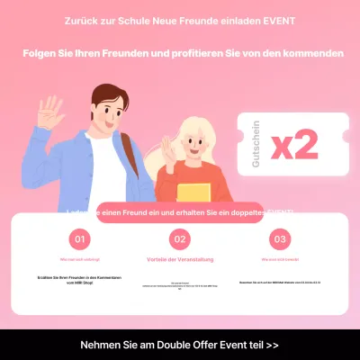 Rosa gemütlicher Veranstaltungsführer