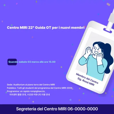 Annuncio del programma Mauve Neat