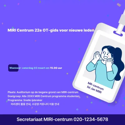 Mauve Neat Programma-aankondiging