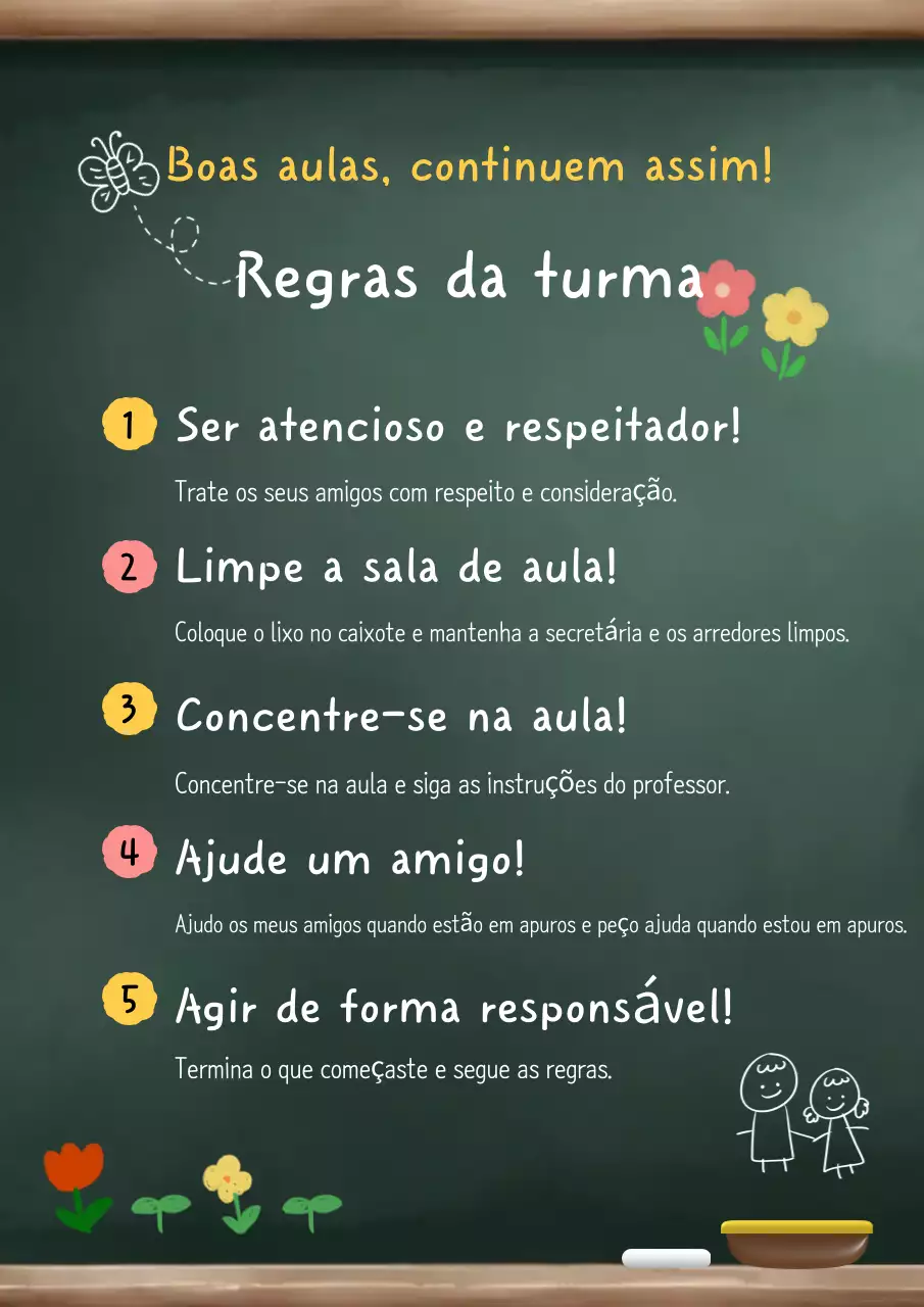 Regras simples e abstractas para a sala de aula