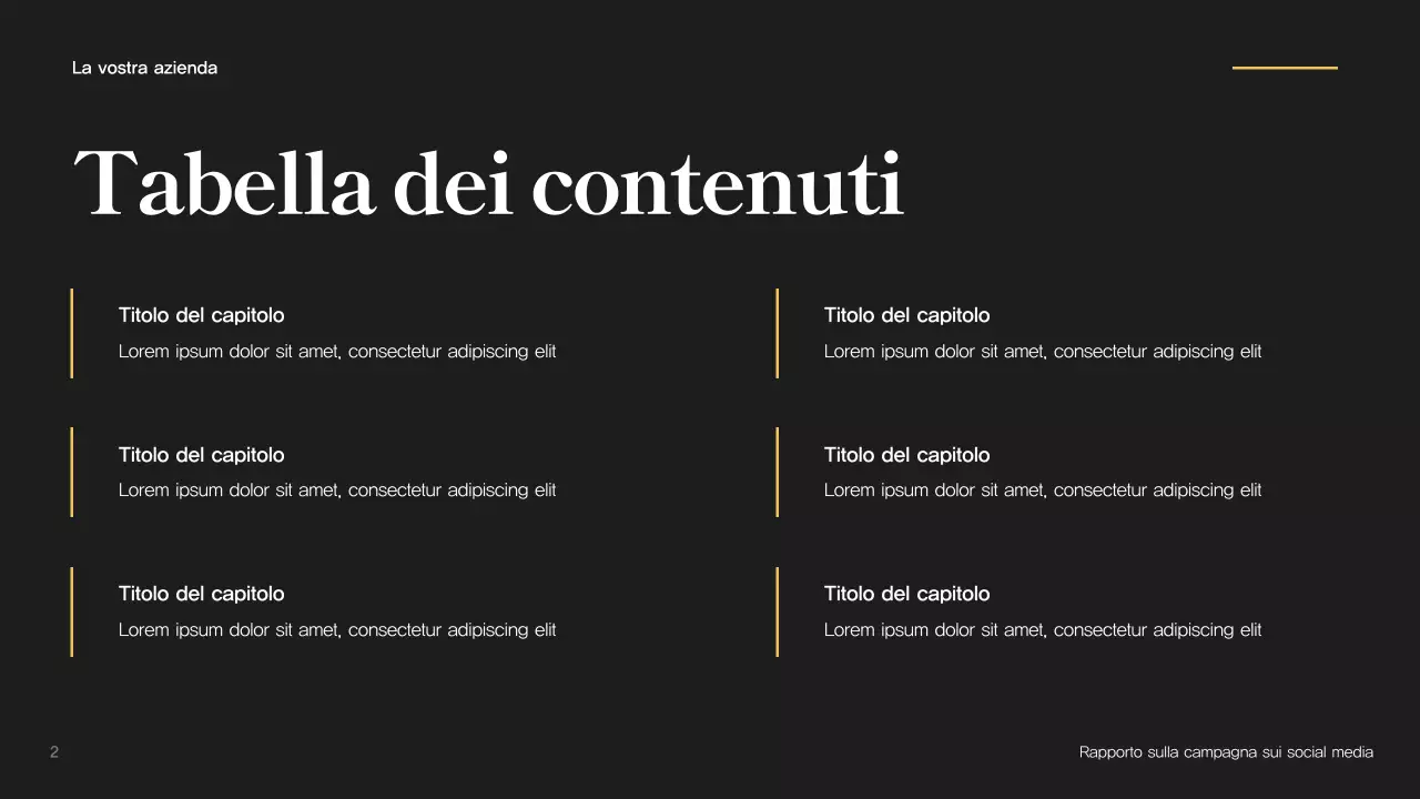 Rapporto sulla campagna Verde Moderno