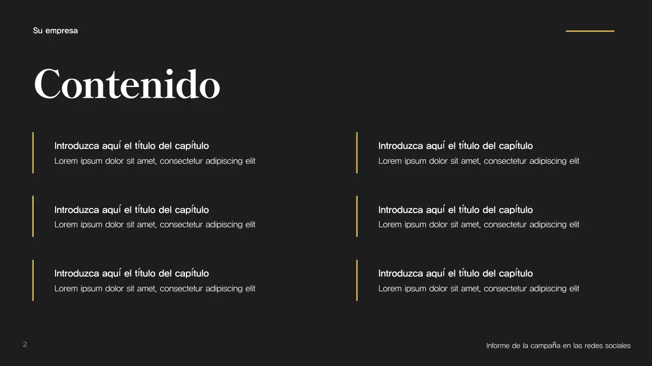 Informe de la campaña Green Modern