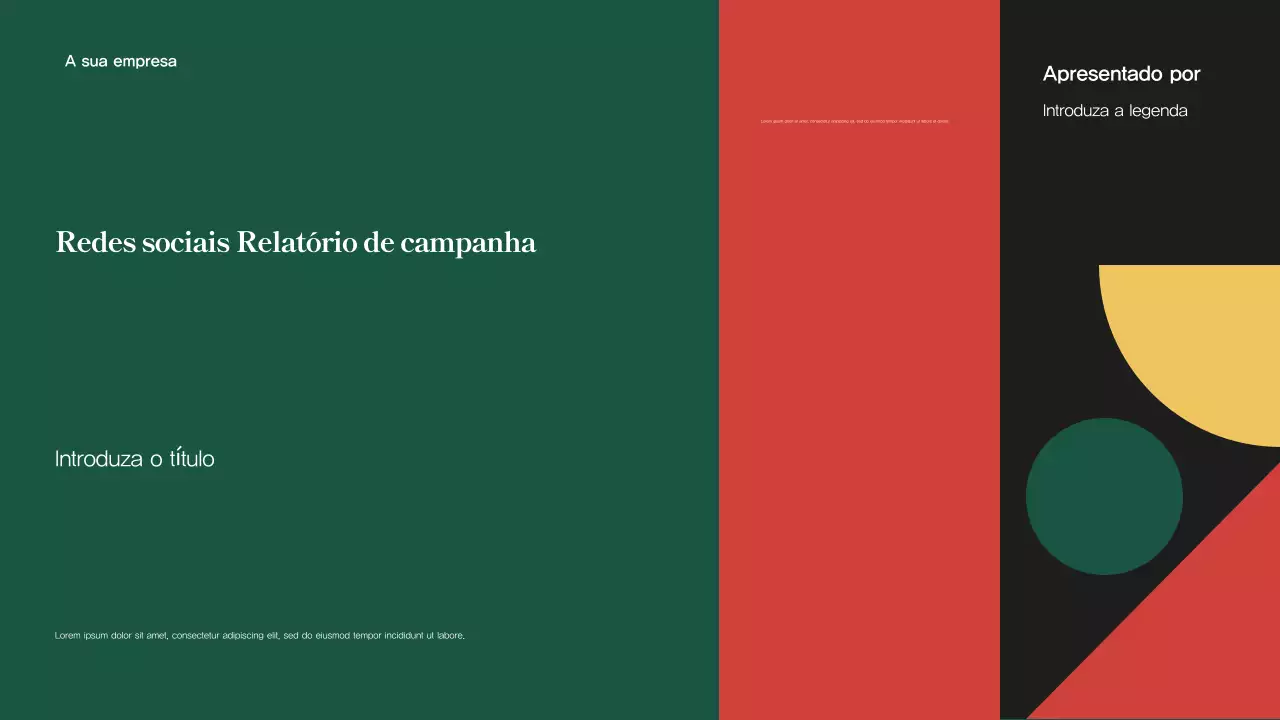 Relatório da Campanha Verde Moderna