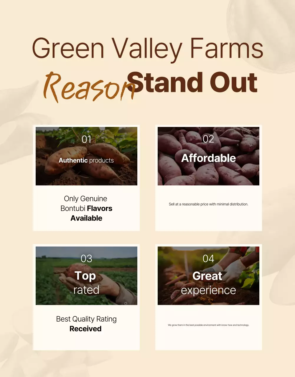 Quảng cáo sản phẩm nông nghiệp truyền thống Brown