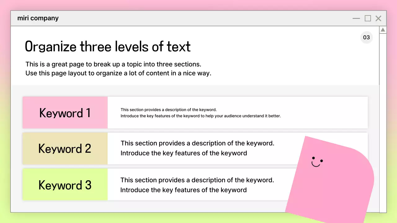 Pink Simple Presentation Design