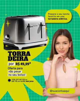 Cartaz promocional de cozinha moderna verde