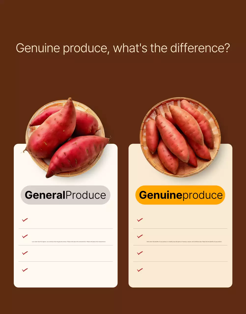 Quảng cáo sản phẩm nông nghiệp truyền thống Brown