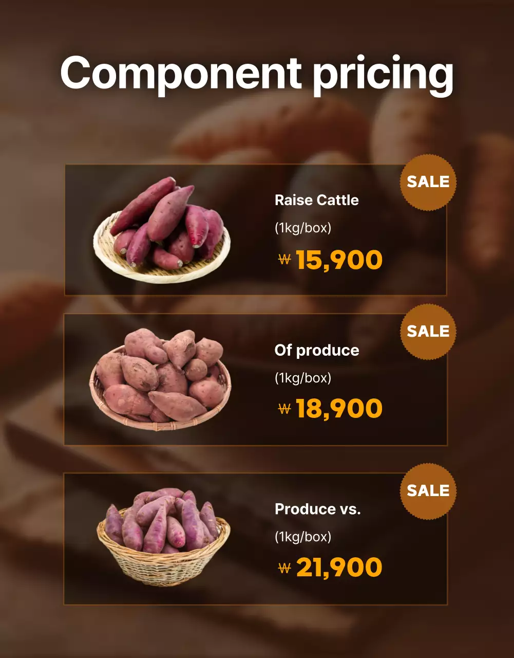 Quảng cáo sản phẩm nông nghiệp truyền thống Brown