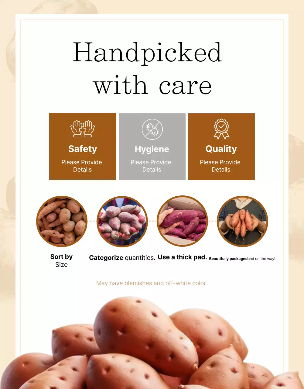 Quảng cáo sản phẩm nông nghiệp truyền thống Brown