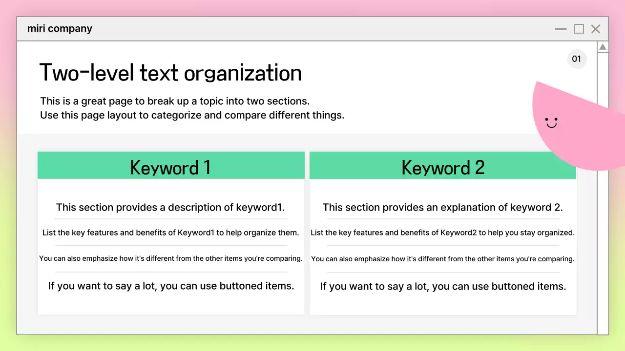 Pink Simple Presentation Design