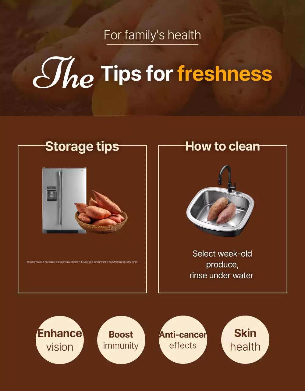 Quảng cáo sản phẩm nông nghiệp truyền thống Brown