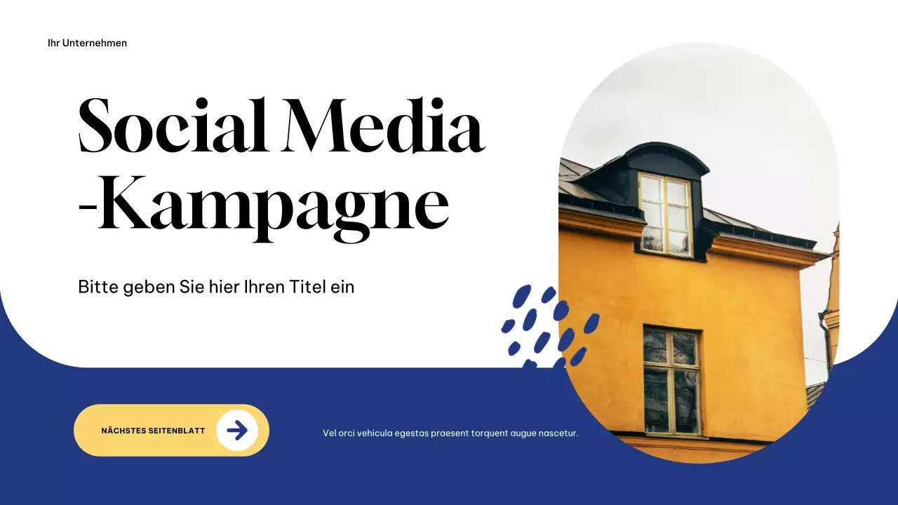 Präsentation der Kampagne Blau Modern