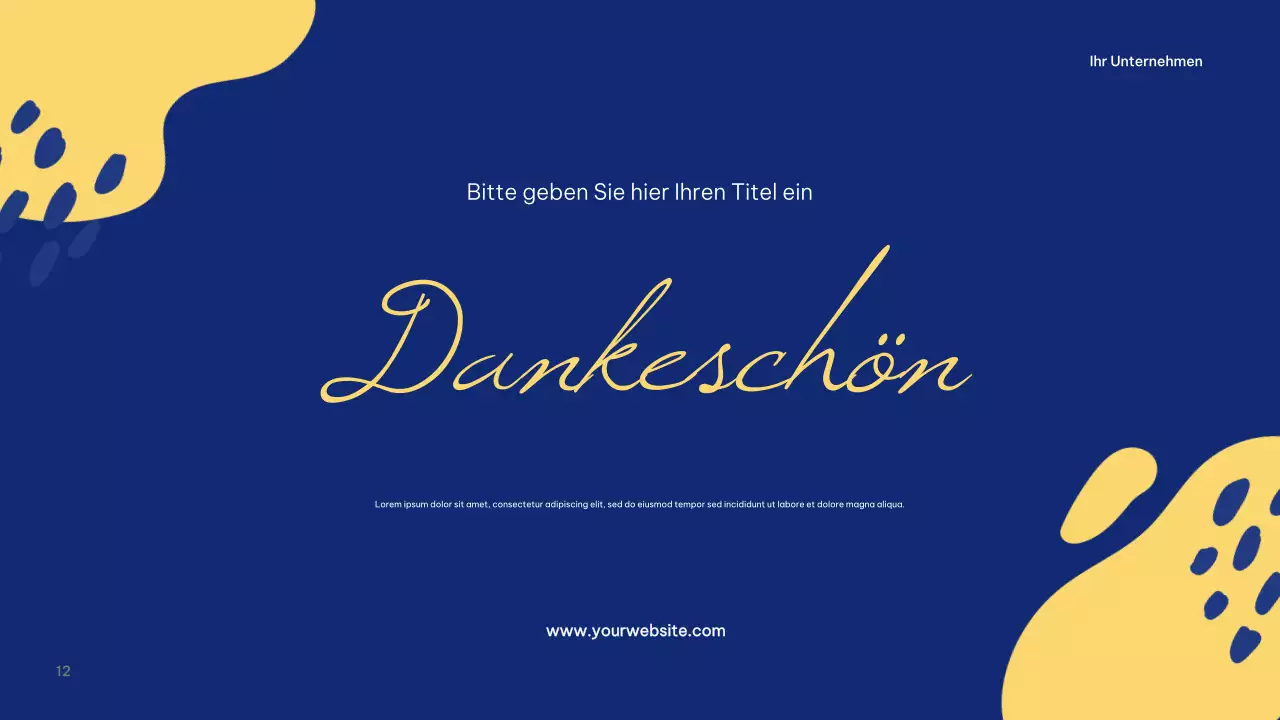 Präsentation der Kampagne Blau Modern