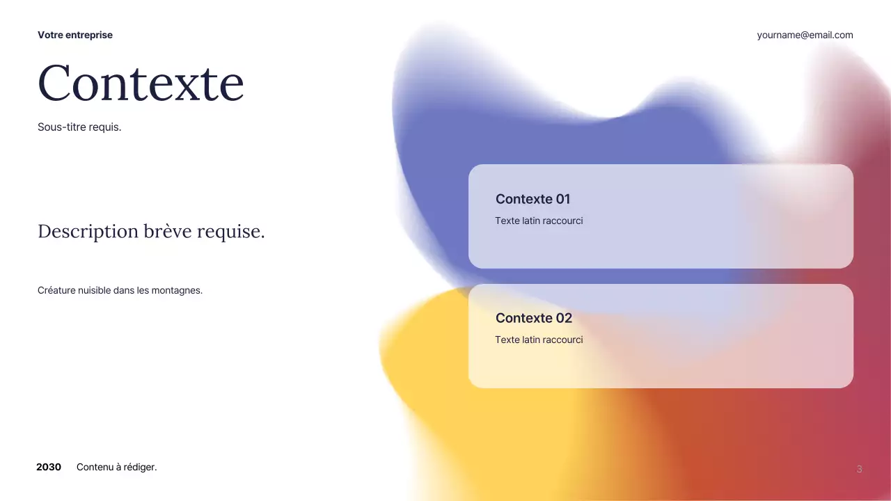 Plan d'affaires White Abstract