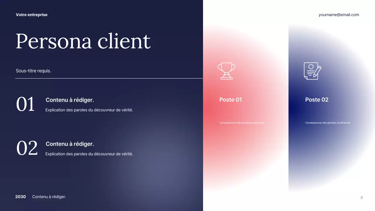 Plan d'affaires White Abstract