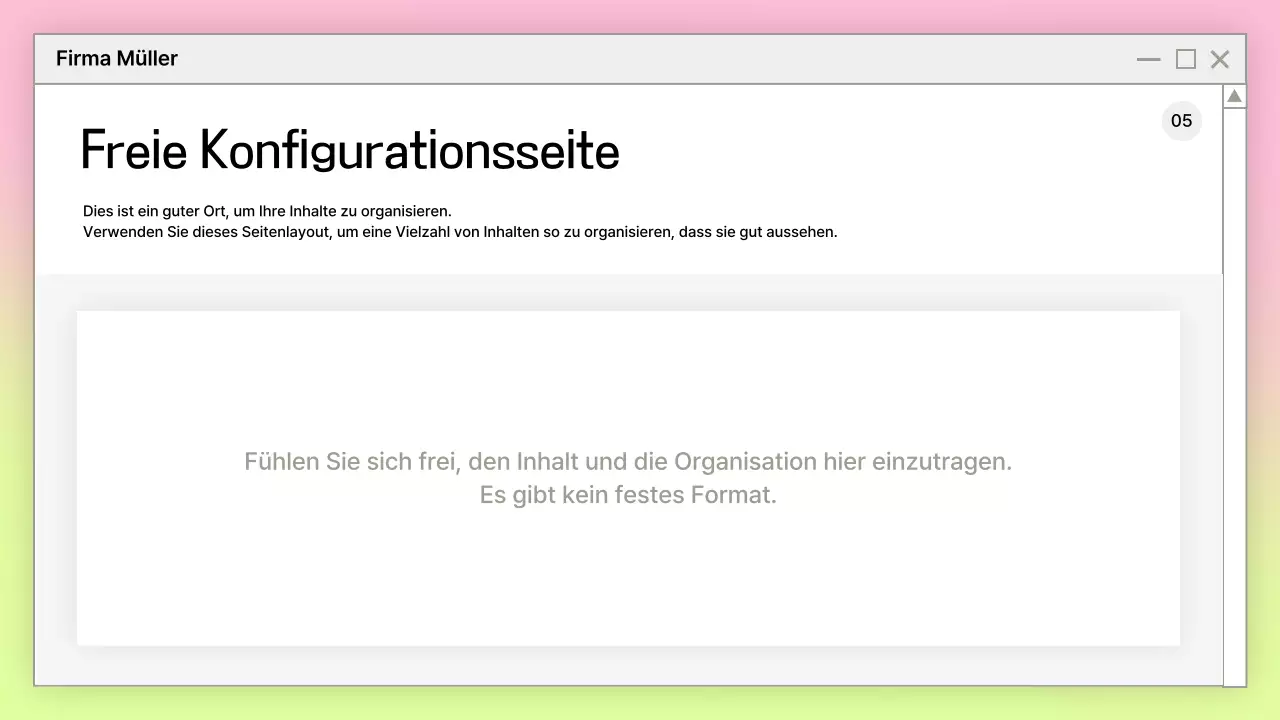 Rosa Einfaches Präsentationsdesign