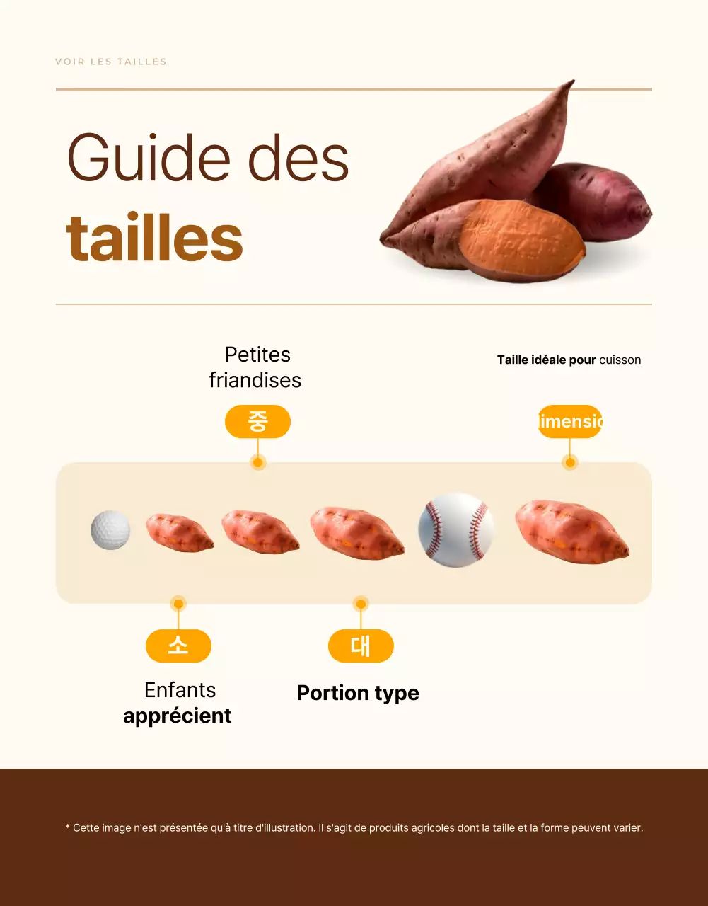 Annonce de produits traditionnels bruns