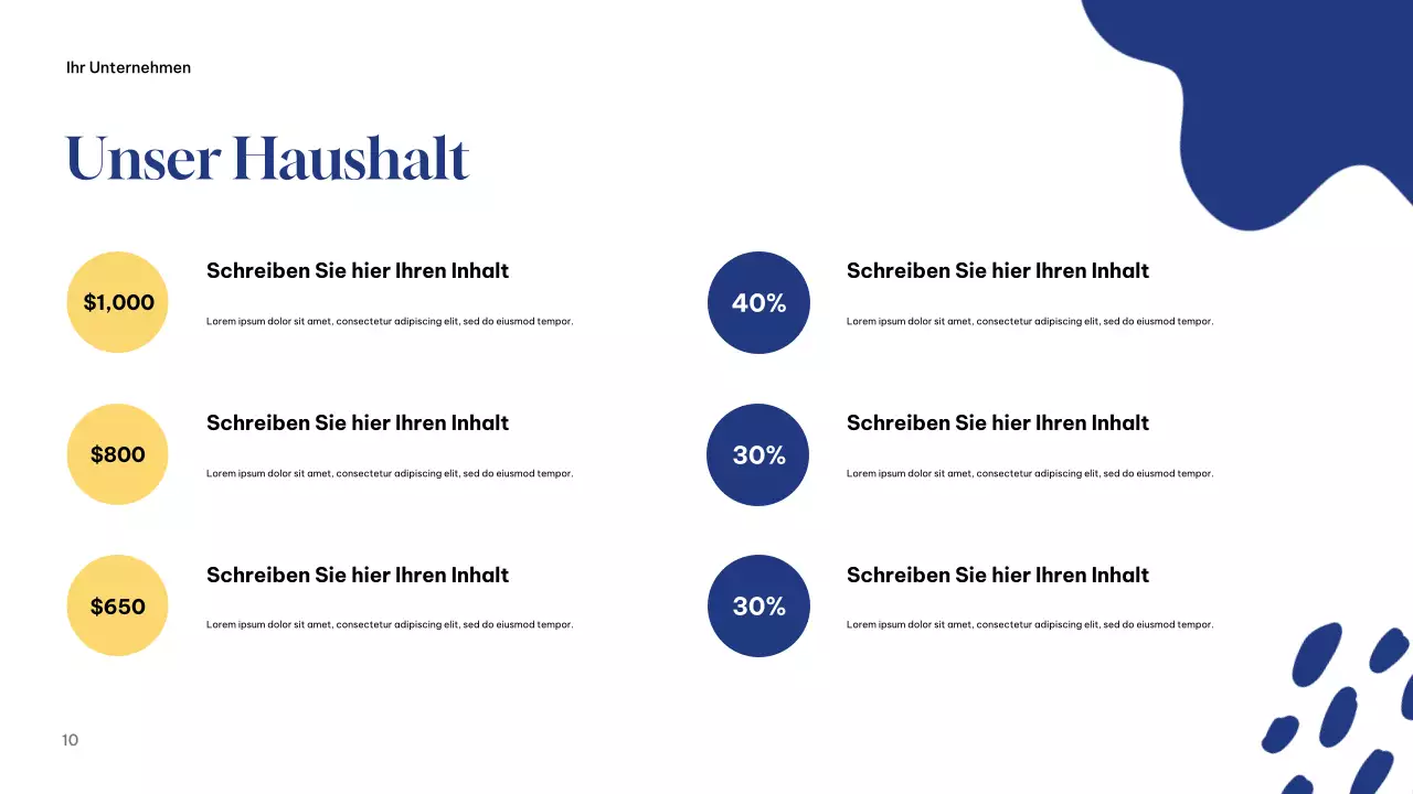 Präsentation der Kampagne Blau Modern