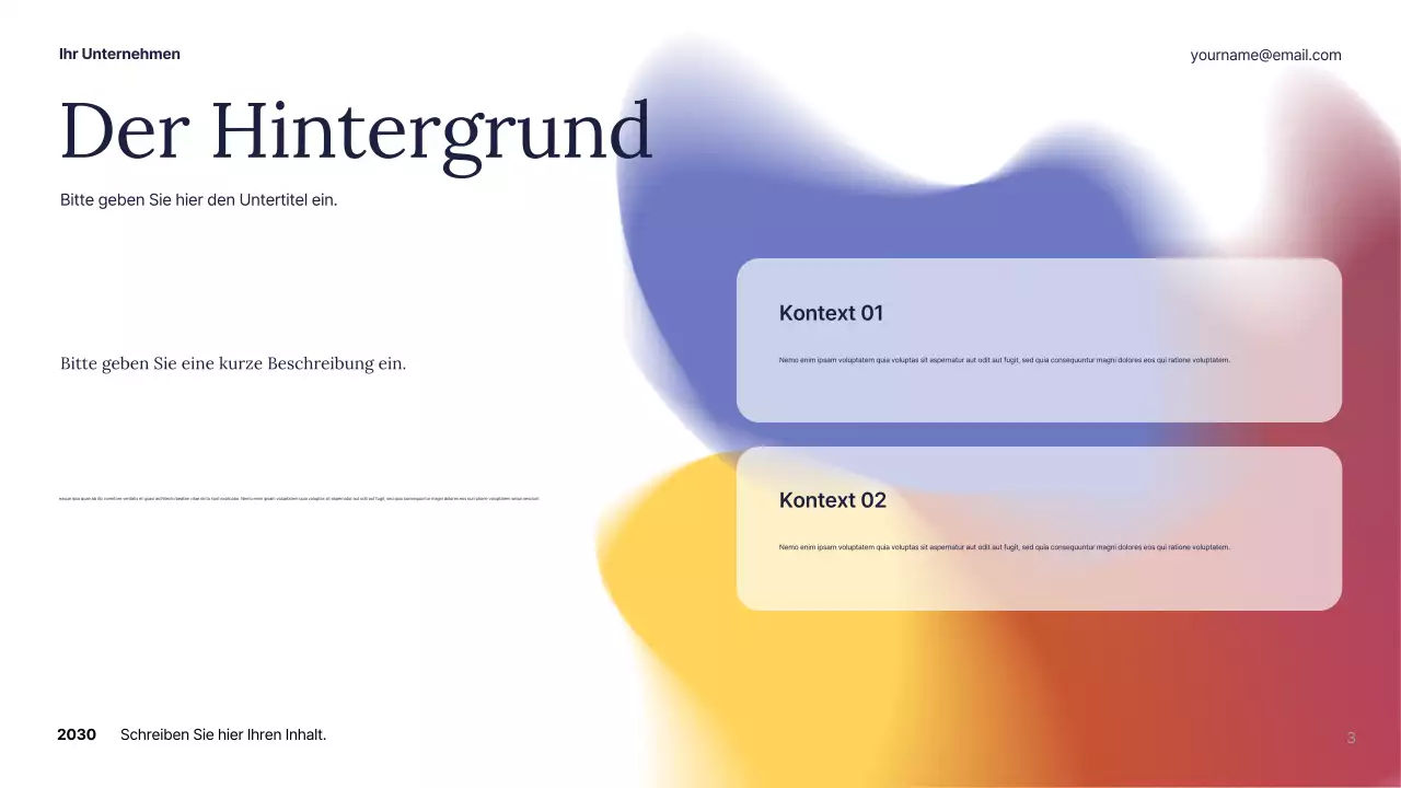 White Abstract Business Plan