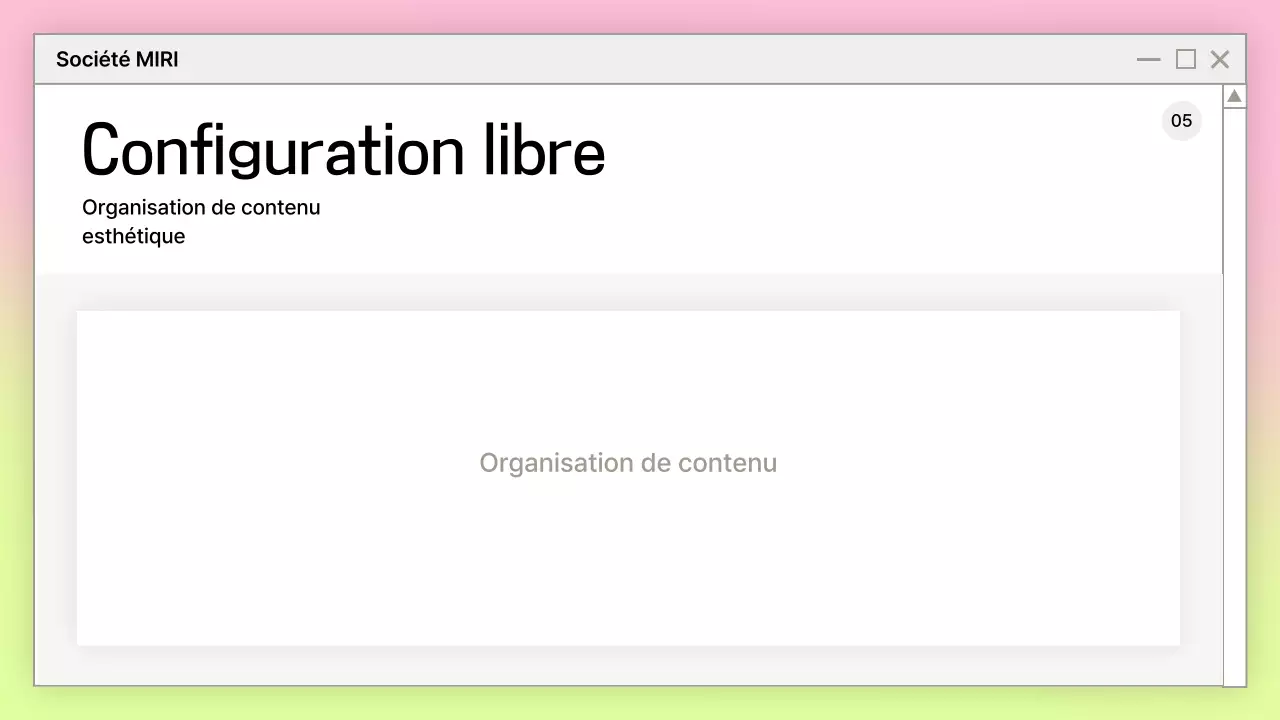 Design de présentation simple en rose