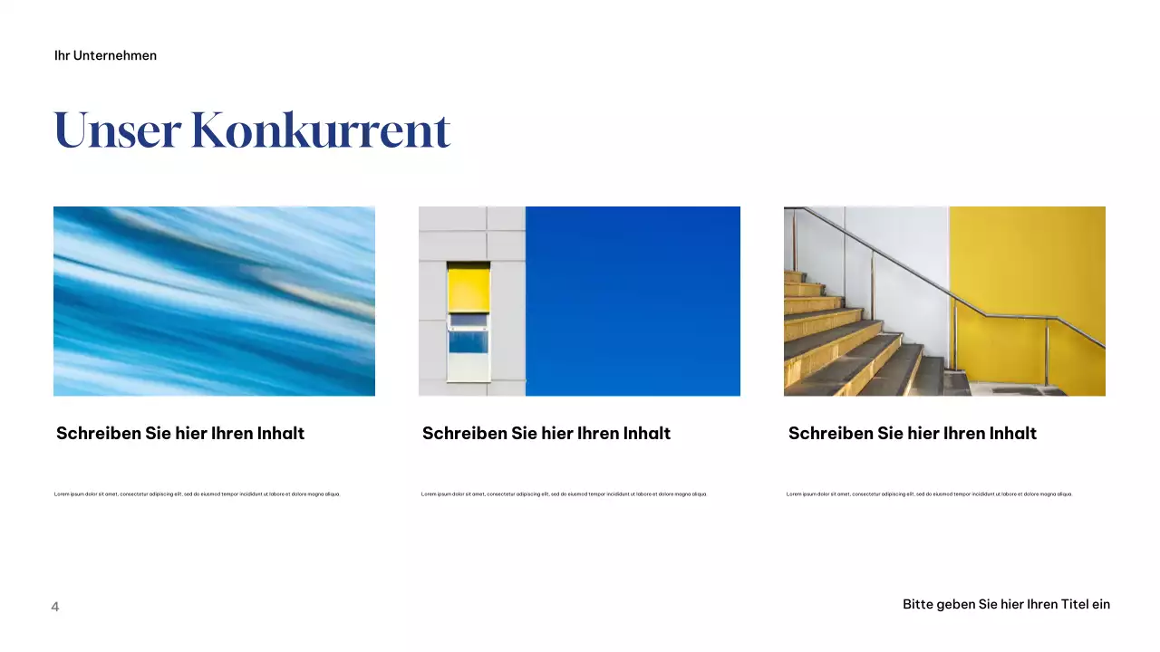 Präsentation der Kampagne Blau Modern