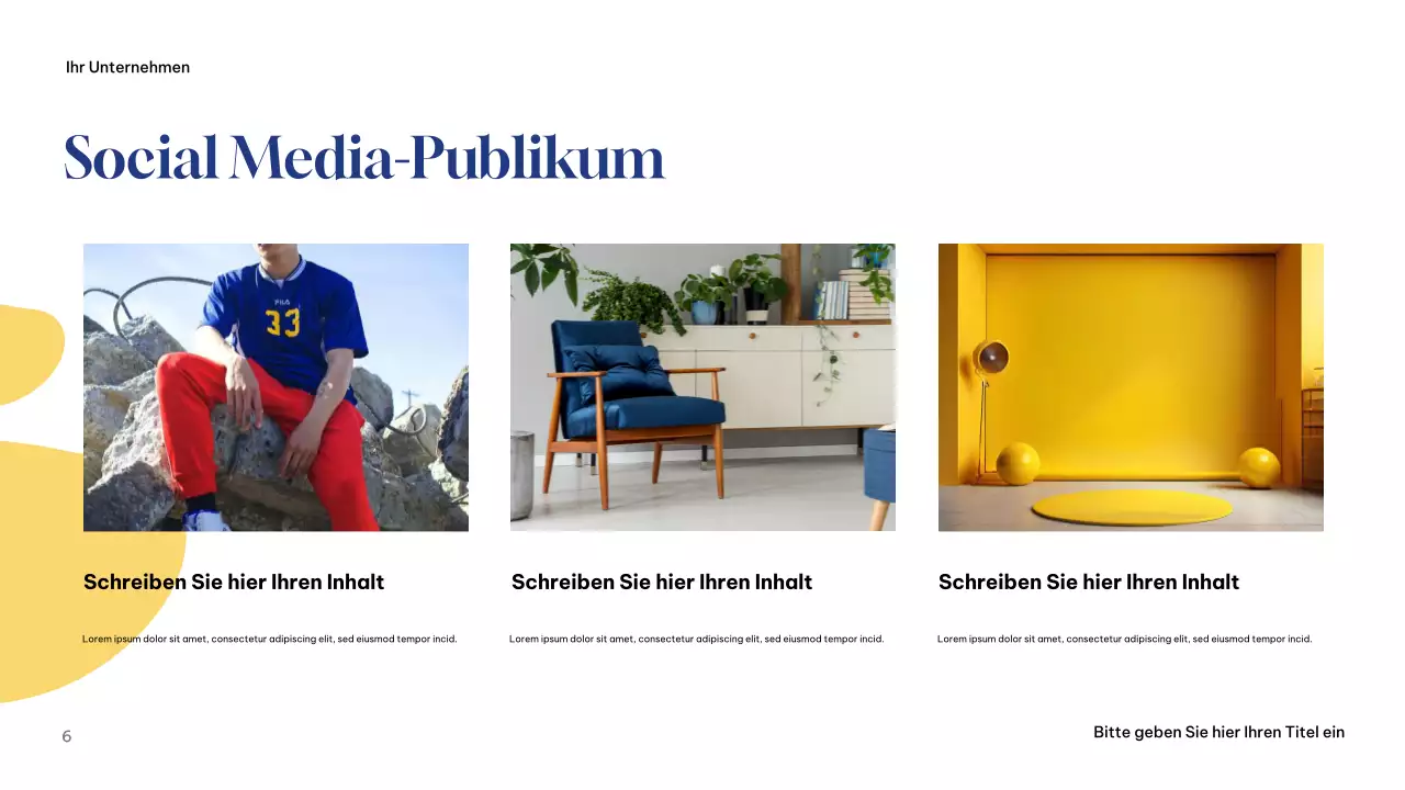 Präsentation der Kampagne Blau Modern