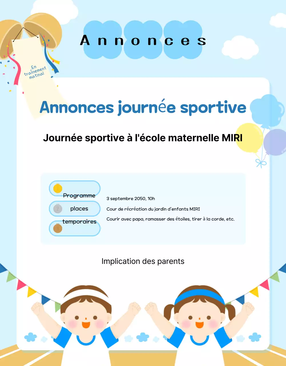 Guide de formation bleu clair