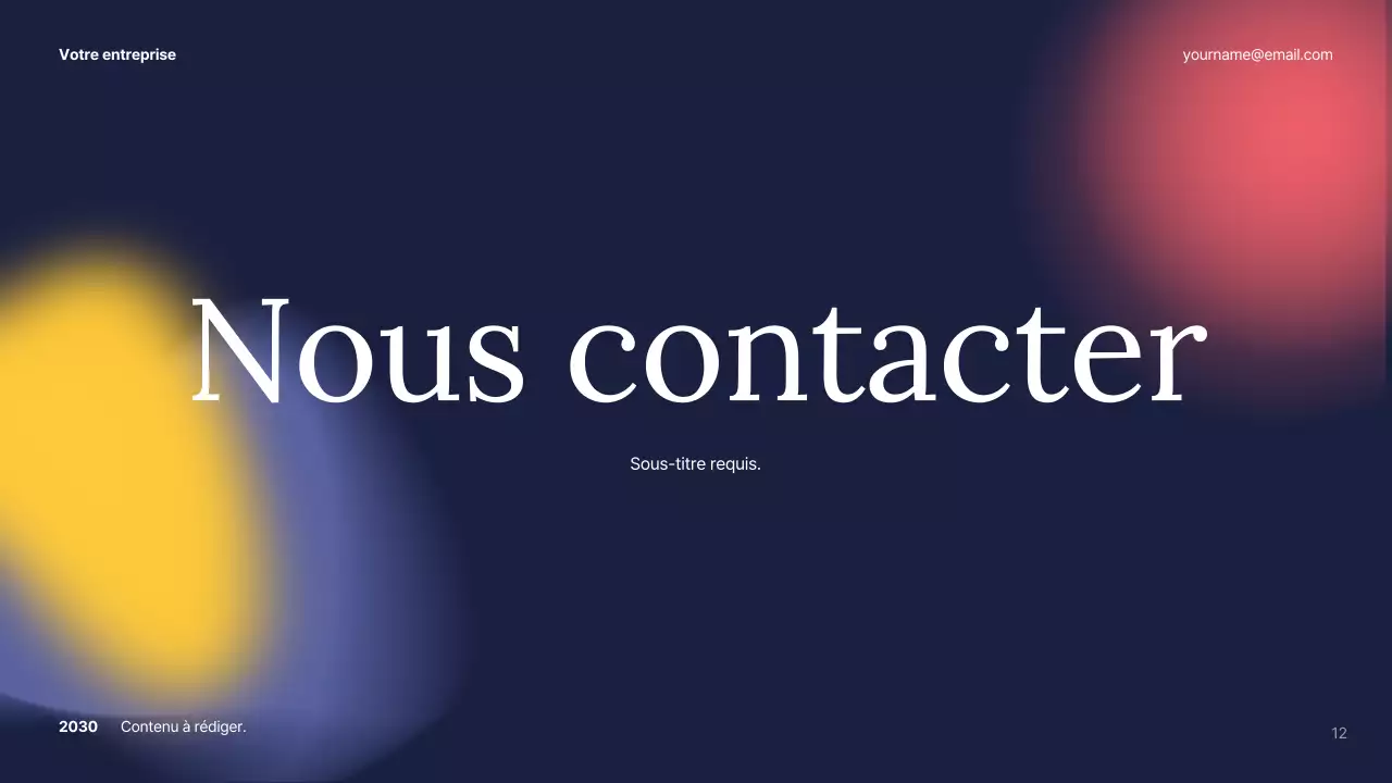 Plan d'affaires White Abstract