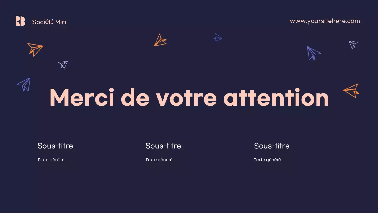 Modèle de rapport marketing minimaliste orange