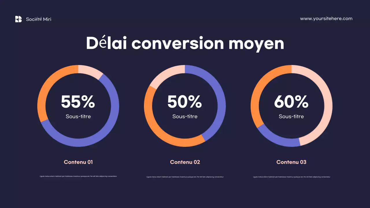 Modèle de rapport marketing minimaliste orange