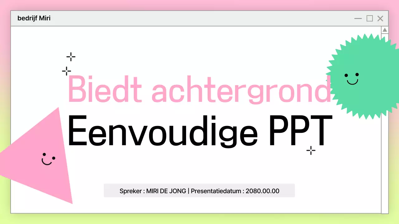 Roze Eenvoudig Presentatie Ontwerp